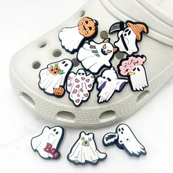 Novelty Design Fun Cartoon Ghost PVC Shoe Charms Accessories Funny DIY Shoes Upper Pins Decoration Sandals Buckle Kid Party Gift