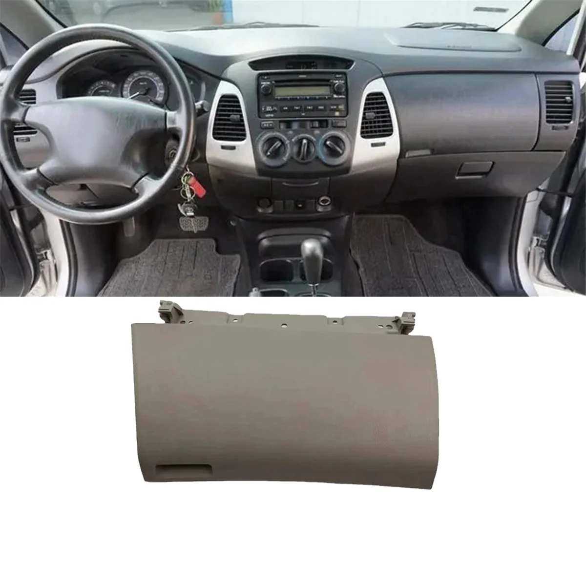 Car Passenger Storage Box Panel Cover 55440-0K040 for Toyota Inno 2006-2015 Dash Glove Box Upper Panel 554400K040