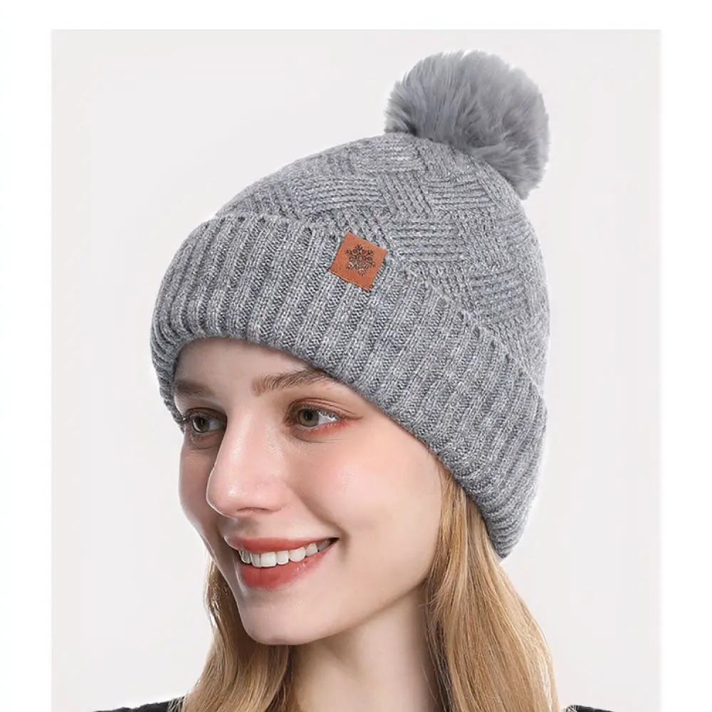 Ladies Winter Accessory Set Soft Alpaca Velvet Knit Beanie Scarf Gloves Warm Windproof Thermal Wear For JUND Daily Outdoor