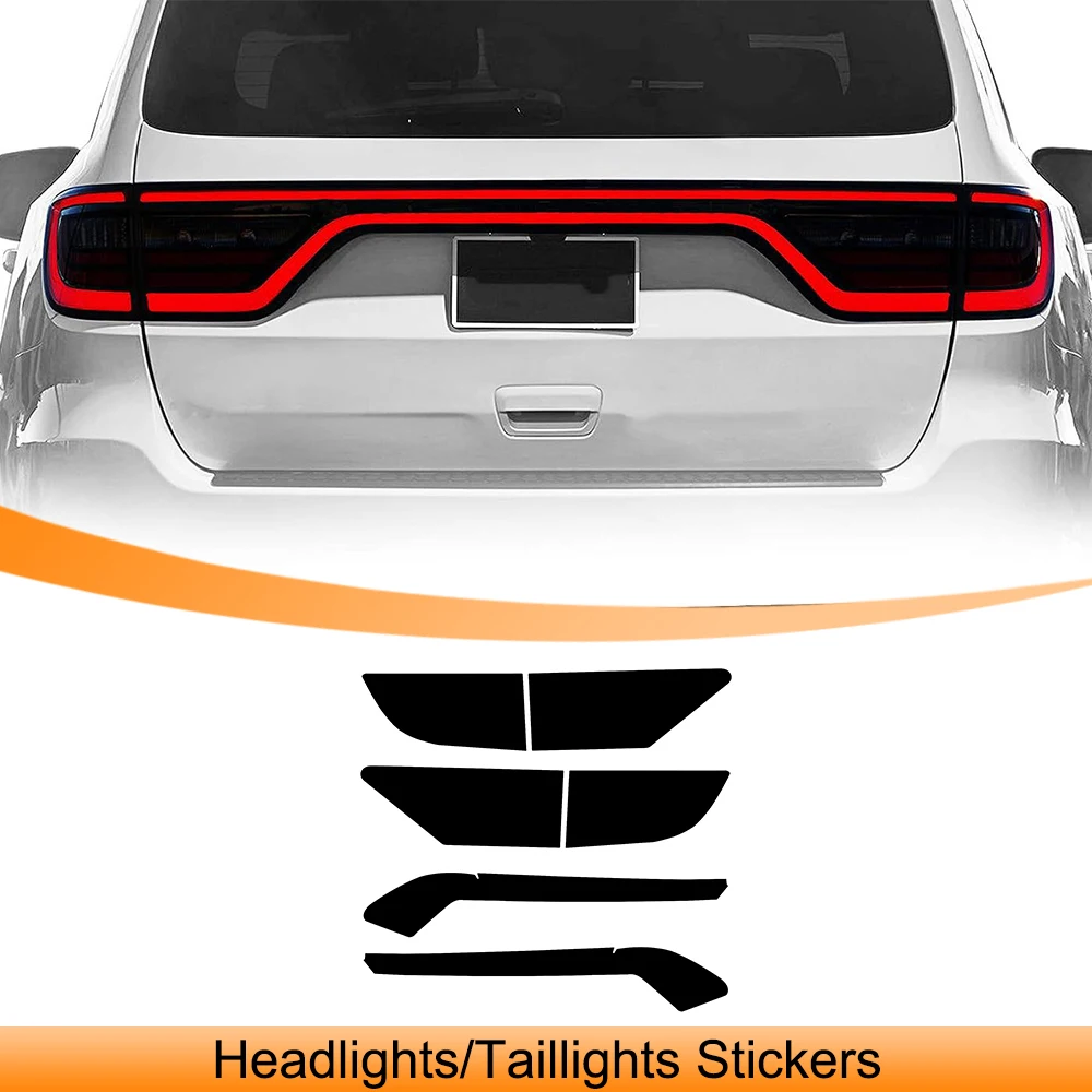 

Наклейки на автомобильные фары, виниловая тонировочная пленка для фар, век, наклейка на задний фонарь для Dodge Durango 2014-2021, внешние аксессуары