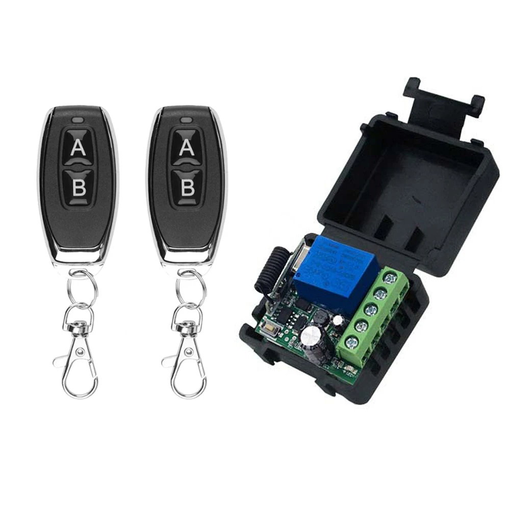 DC 12V 433Mhz RF Wireless Remote Control Switch Relay 1CH Receiver Module For LED Door Electromagnetic Lock DIY