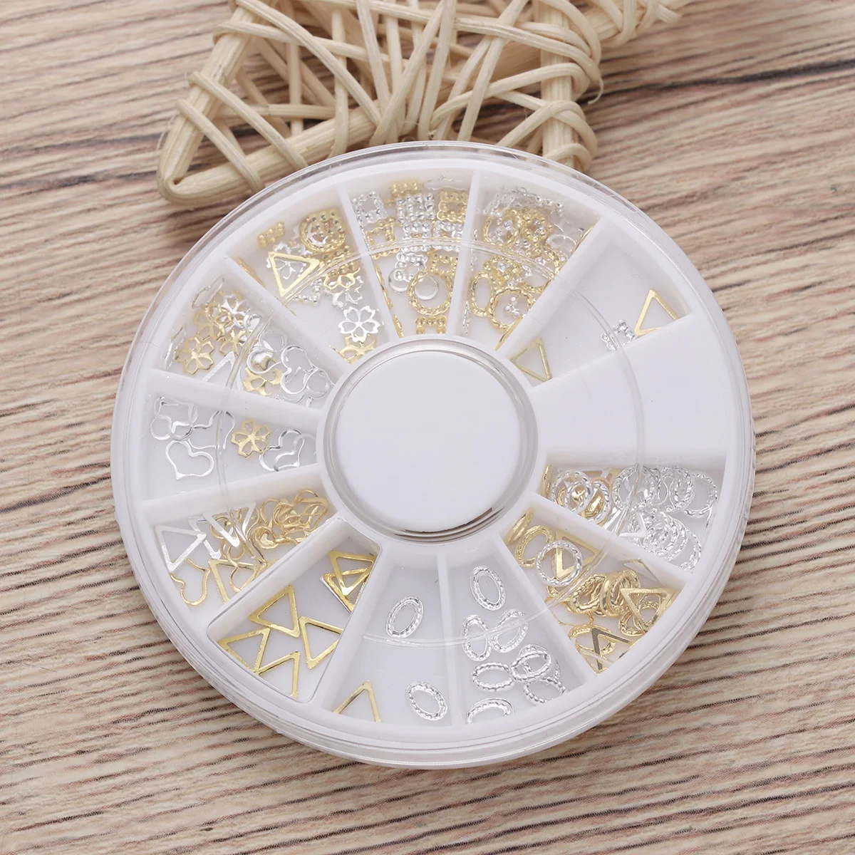 

1pc Mixed Size Nail Art Metal Rivets Studs Decorations Diy Glitter Design For Women Manicure Home Phone Body Nail Stickers