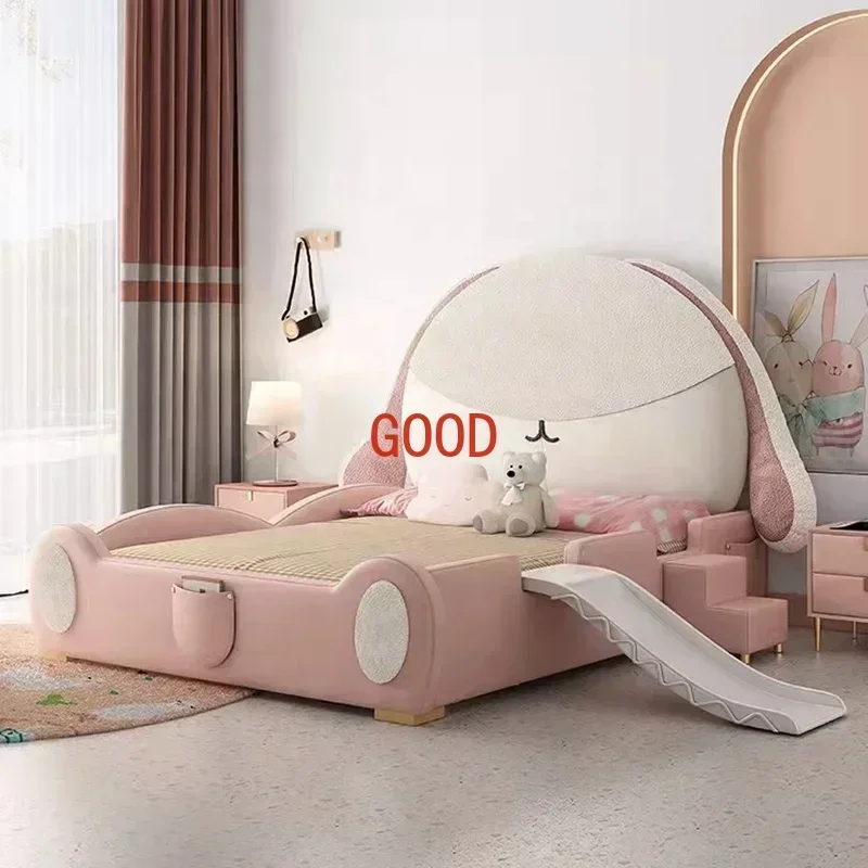 Promozione in fabbrica letto principessa per bambini mobili per bambini di alta qualità letto per bambini letto imbottito per bambini per camera da letto