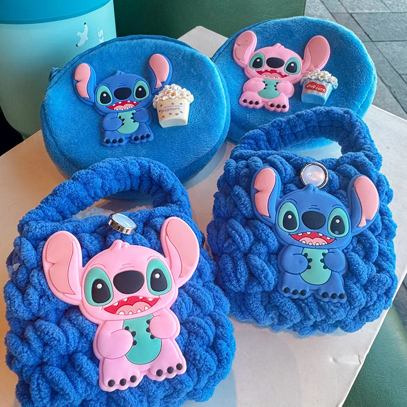 

Stitch Cute Cartoon Alien Puppy Plush Wallet Student Pendant Earphone Bag Small Wallet Card Zipper Coin Bag