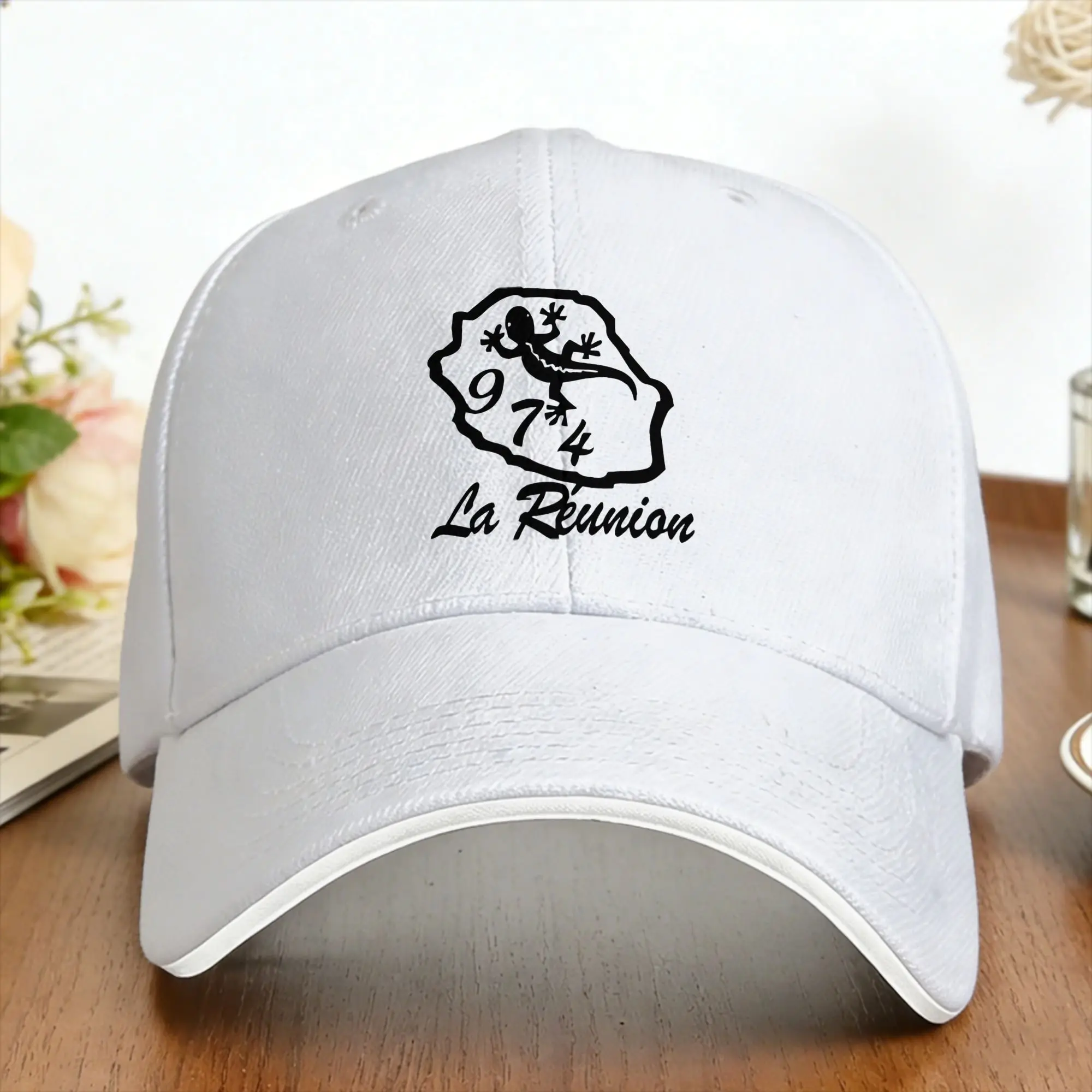 Kreol 974 Reunion Island Baseball Cap  Men Custom DIY Trucker Hat Summer Street Style Outdoor Sports Snapback Cap