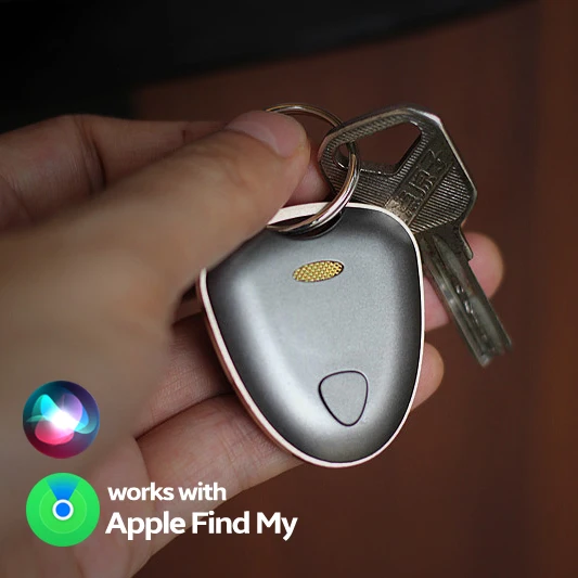 Imagem -02 - Smart Mini Gps Tracker Airtag Keychain Locator Finder Tracking Device Apple Tag Chave de Bagagem Trabalhar com a Minha Vida