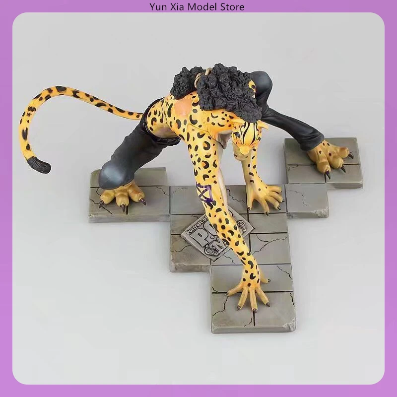 

14.5cm One Piece Rob Lucci Awaken Cheetah Morphology Anime Figure Model Statue Boys Collection Desktop Decoration Ornament Toys