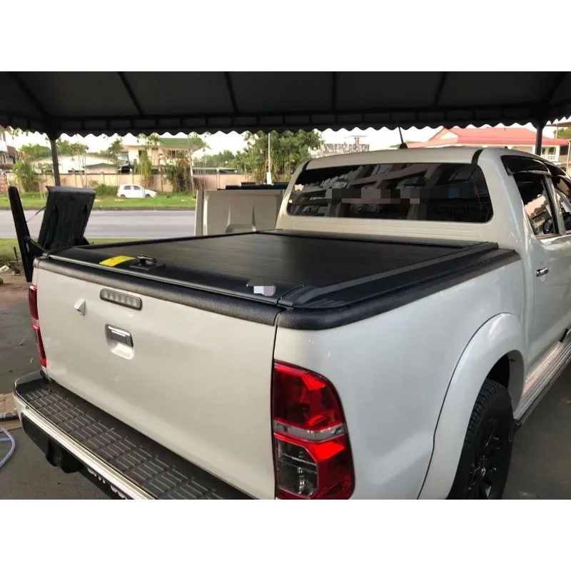 High Quality Aluminum Manual Pickup Tail Box Truck Bed Retractable Roller Lid Tonneau Cover for Ford Ranger