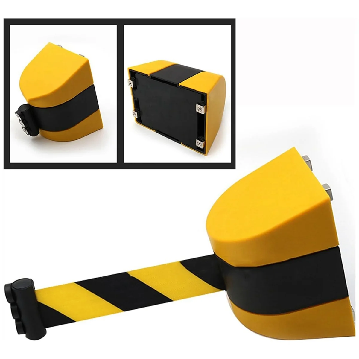 Magnetic Retractable Belt Barrier, Queue Barrier Belt with Magnetic Adsorption, 10M Safety Cordon Barrier