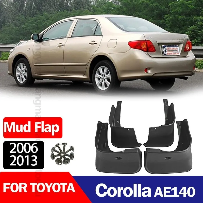 Para Toyota Corolla AE140 2006-2013 guardabarros Material ABS neumático de coche para protección vehículo accesorio de estilo Exterior