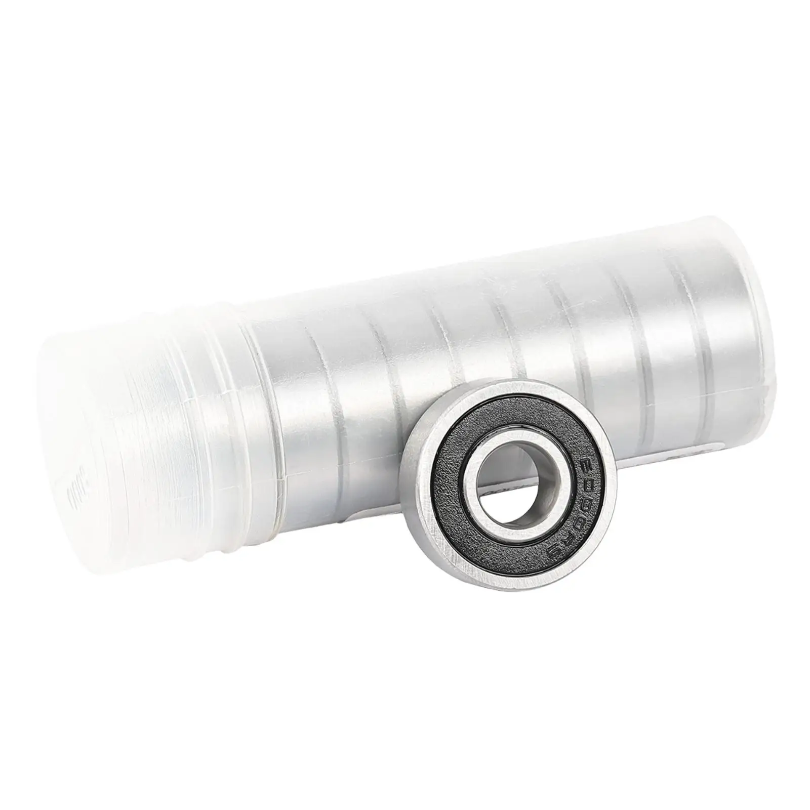 10x 깊은 홈 볼 베어링 고무 밀봉 6000 2800R/Min 강철 10x26x8mm