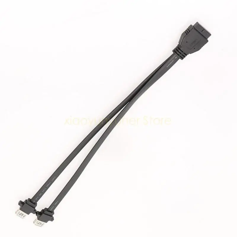 USB3.0 Faceplate Cable Motherboards 19Pin Header to 2USB Port for Easy Access P9JB