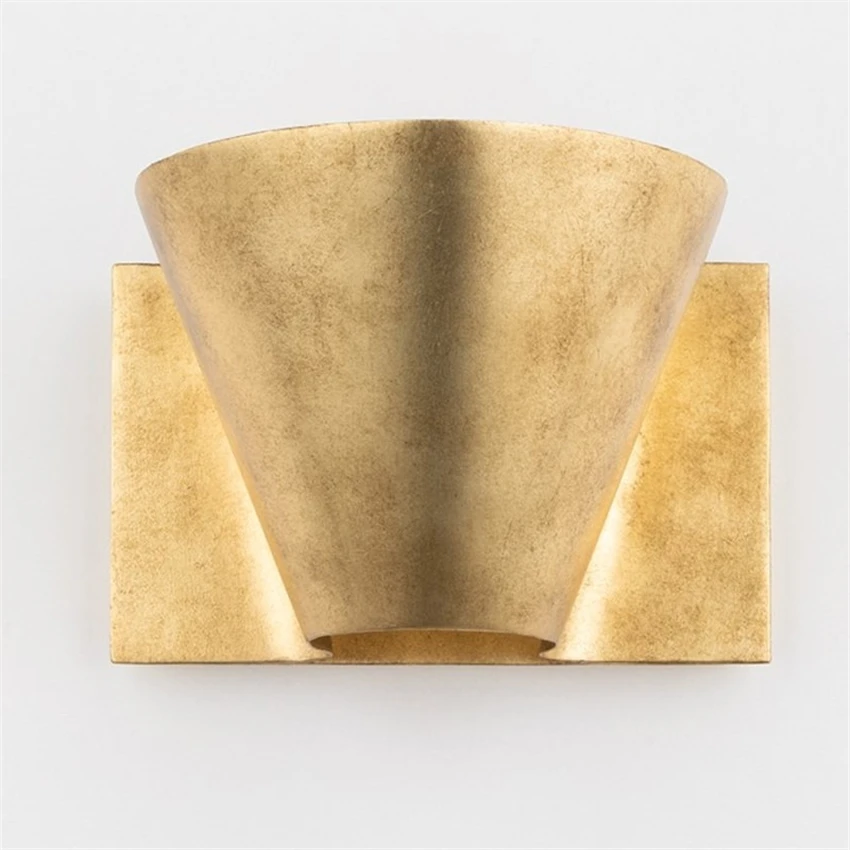 American retro gold handmade wall lamps luxury lamp French villa staircase study hotel bedroom wall