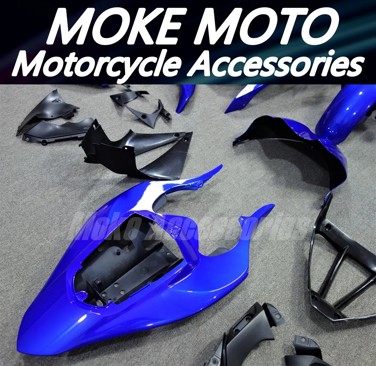 Kit carene moto adatto per Yzf R1 2004 2005 2006 Set carrozzeria 04 05 06 iniezione Abs di alta qualità blu bianco