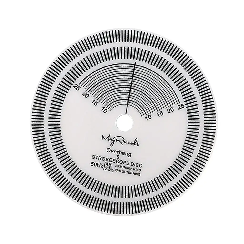 3 in 1 Strobe Disc Protractor Indicator Phonograph Accessories for Adjustment Tool