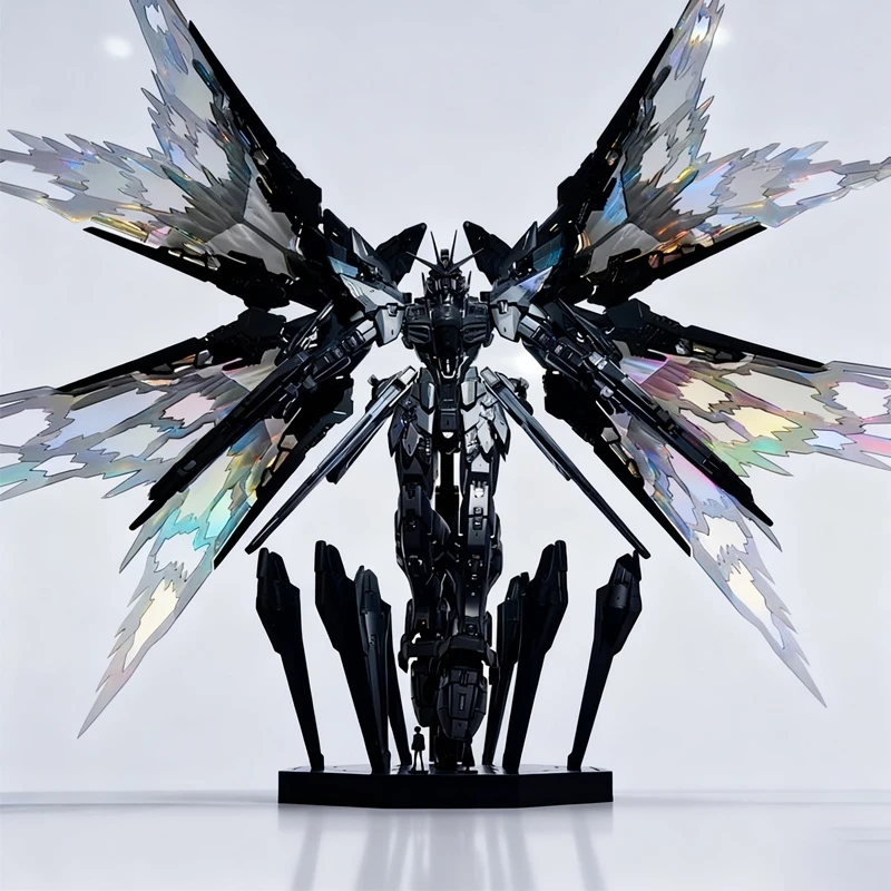 1/100 Mg Black Strike & Mgex Strike Freedom Assembly Toy - With Light Wing & Painted Finish, Exclusive For Tough Guys Male Gift