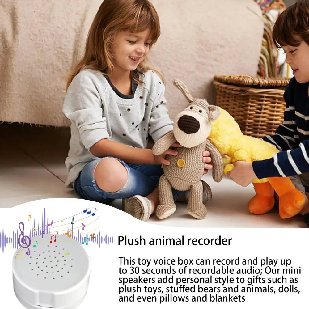 Voice Recorder For Plush Toys  Sound recorder for Teddy Bear Recordable sound buttons For Pet Toy Sound Box Doll Accessories