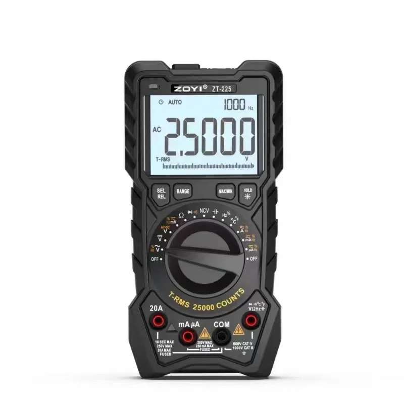 ZOYI ZT-225 four digit semi multimeter automatic range 25000 words high-precision digita 250M Ω large resistance measurement