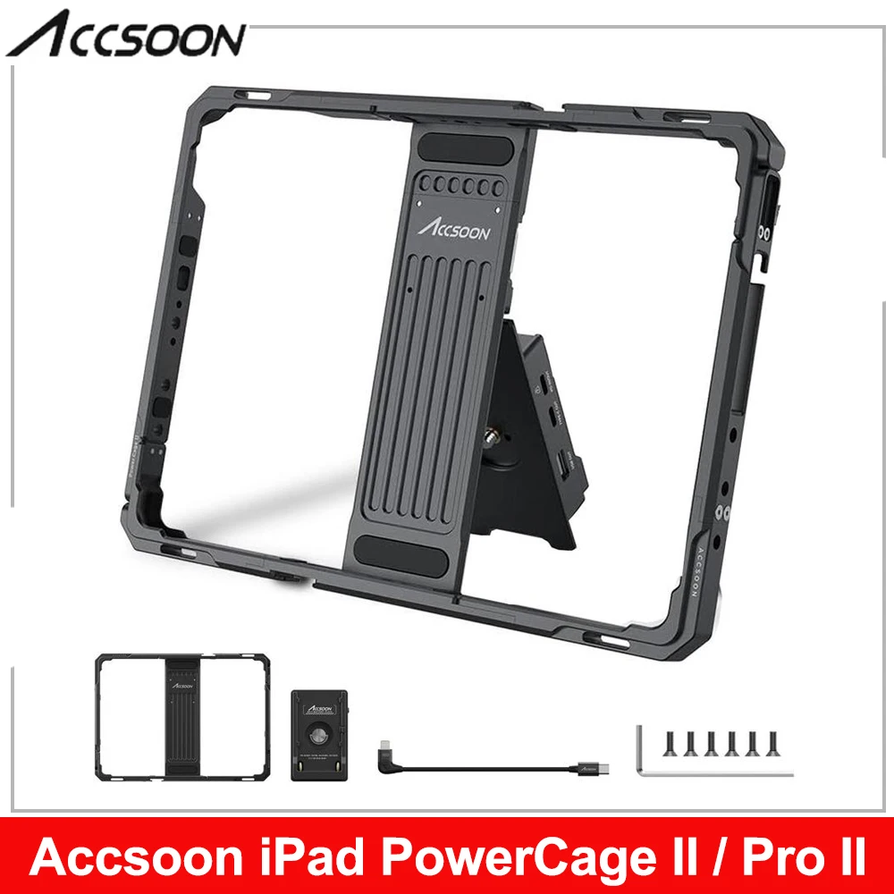 Accsoon iPad PowerCage Ⅱ Protective Cage for Charging ipad Adjustable Size Matched Seemo/Seemo pro Video Live Streaming Monitor