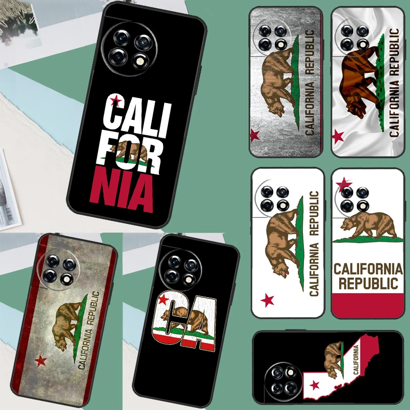 California Flag Case For Oneplus Nord CE 3 Lite 2 2T N10 N20 N30 OnePlus 11 10 9 Pro 8T 9R 10R 10T Cover