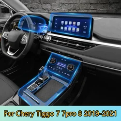 For Chery Tiggo 7 7pro 8 2019-2021 Car Dashboard GPS Navigation Screen Film TPU Center Console Protector Film Auto Accessories