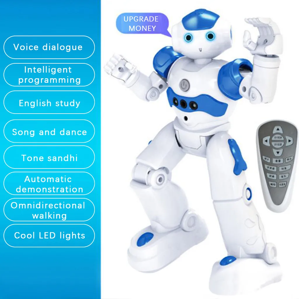 Intelligent RC Robot Toy for Children Dancing Remote Control Gesture Sensor Robot Toys for Kids 4 5 6 7 8 9 Year RC Toy for Boys