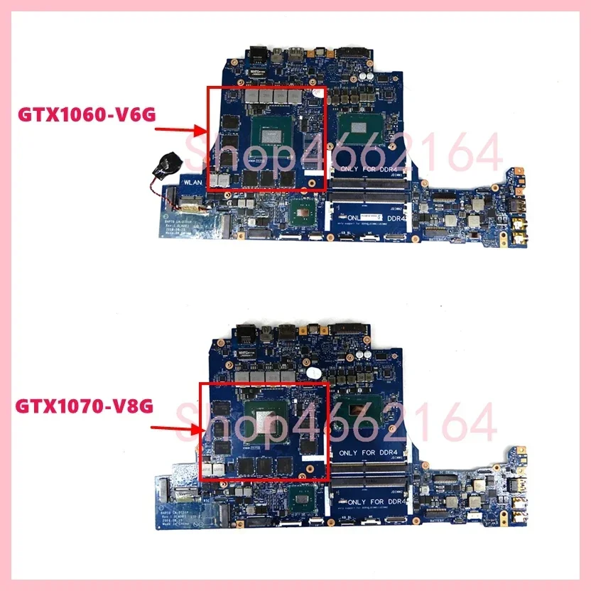 LA-D751P With i7-6700HQ CPU GTX1070 GPU Notebook Mainboard For DELL ALIENWARE 15 R3 17 R4 Laptop Motherboard  100% Tested OK