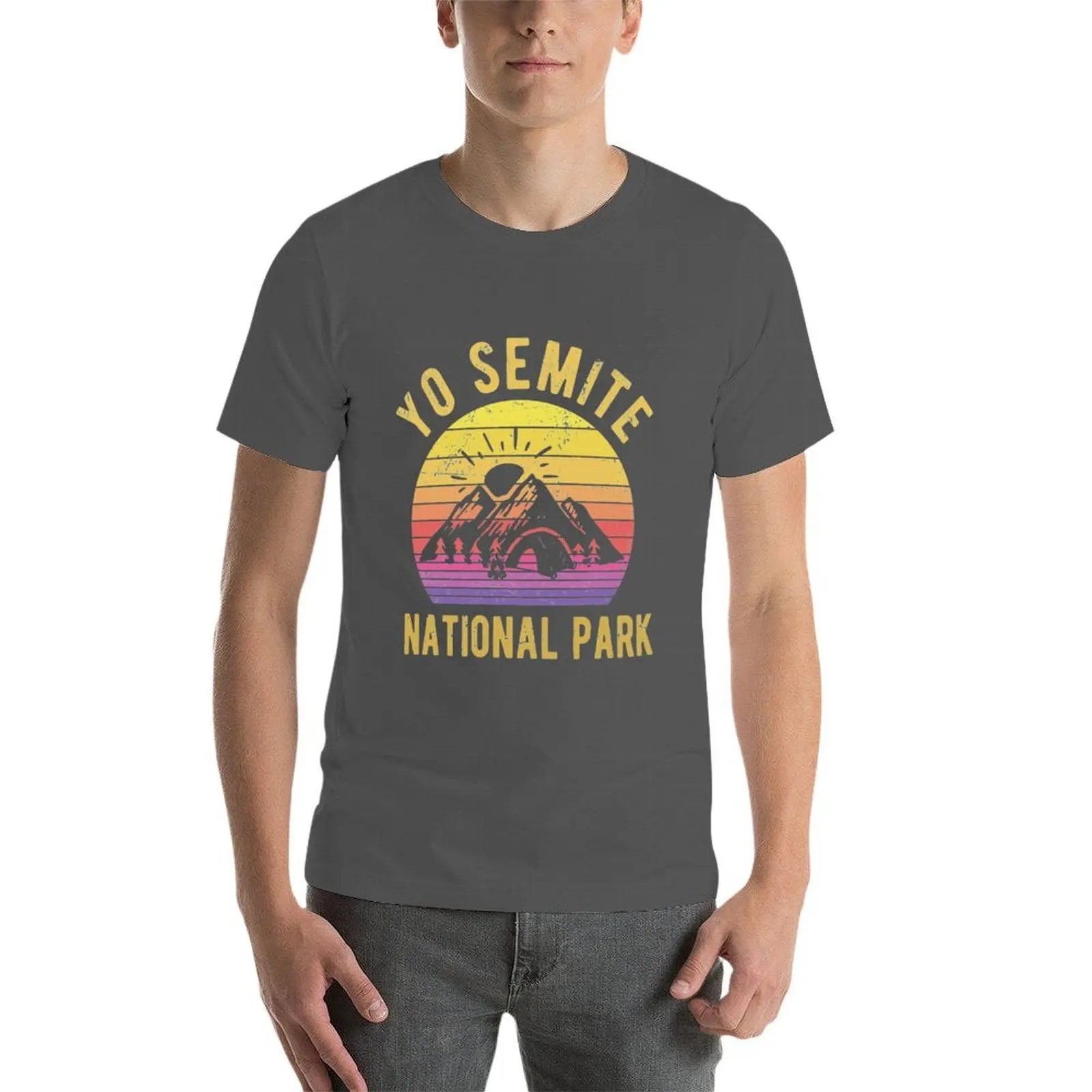 يو سيميت تي شيرت تي شيرت رجل القطن رجل تي شيرت للرجال عادية تي شيرت #4