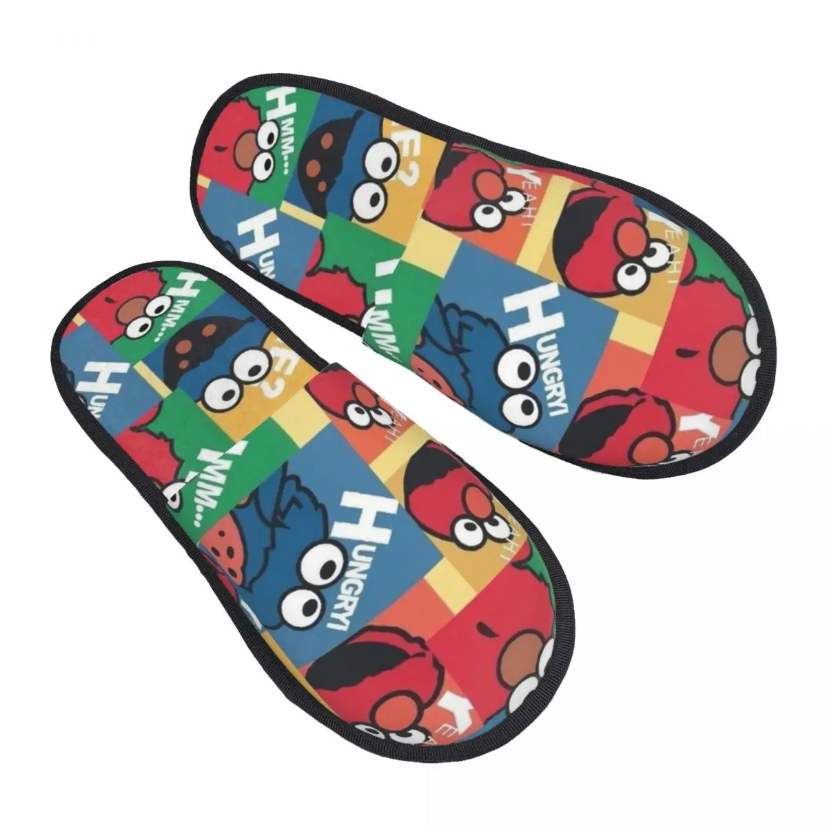 

Изготовленные на заказ телевизионные программы Cookie Monster, мягкие домашние тапочки из пены с эффектом памяти, женские удобные теплые тапочки с противоскользящей подошвой