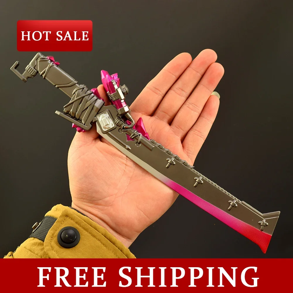 30cm Gift Box Set Outdoor Toy Katana Flame Knife Swords Metal Weapen Mode PUBG Game Peripheral Ornament Samura Boys Gift Toys