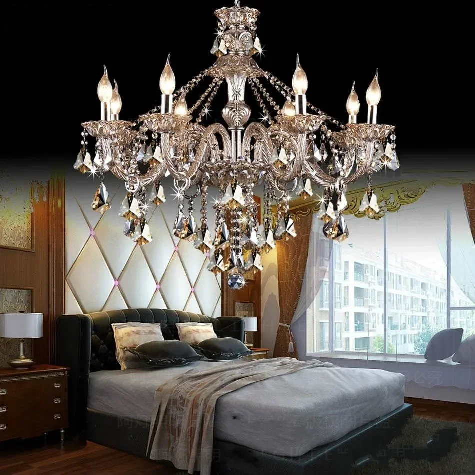 8 Arm Chandelier crystal light vintage crystal Chandelier for living room lights Modern Luxury