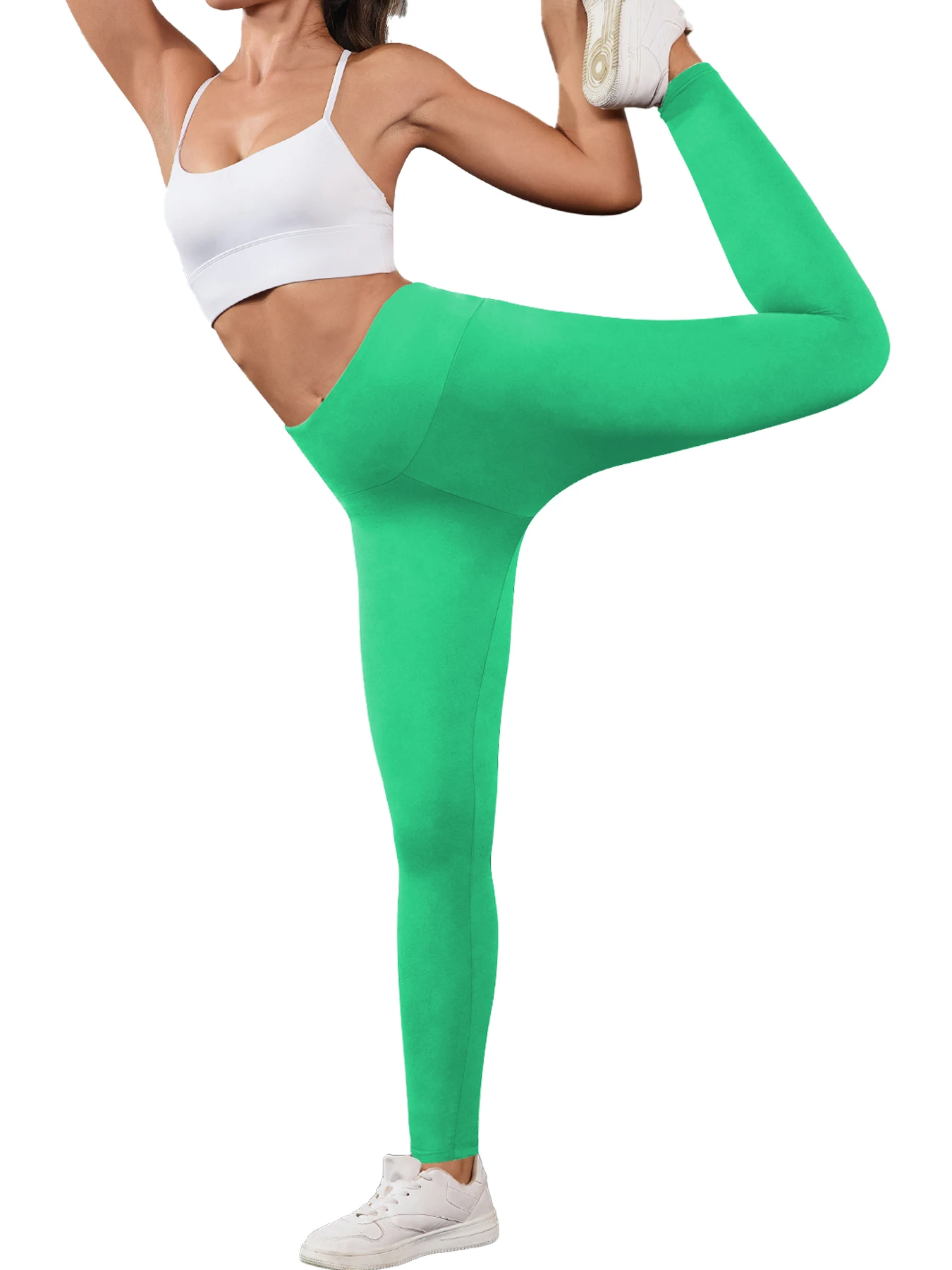 

Women's Super Soft Leggings High Waisted Tummy Control No See Through Workout Yoga Running Athletic Push Up Gym Fitness Leggings