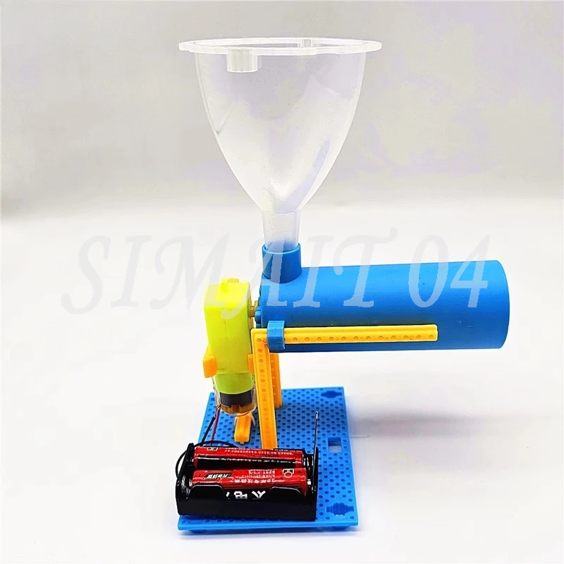 Homemade Fish Feeder Set, Feeder, Screw Propulsion Rod Model, Scientific and Technological Invention, Material Package