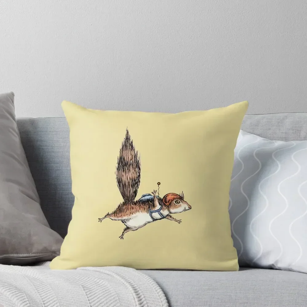 Skydiver Squirrel, Skydiving Adventure Design Throw Pillow pillowcases for sofa cushions Cushion Child pillow