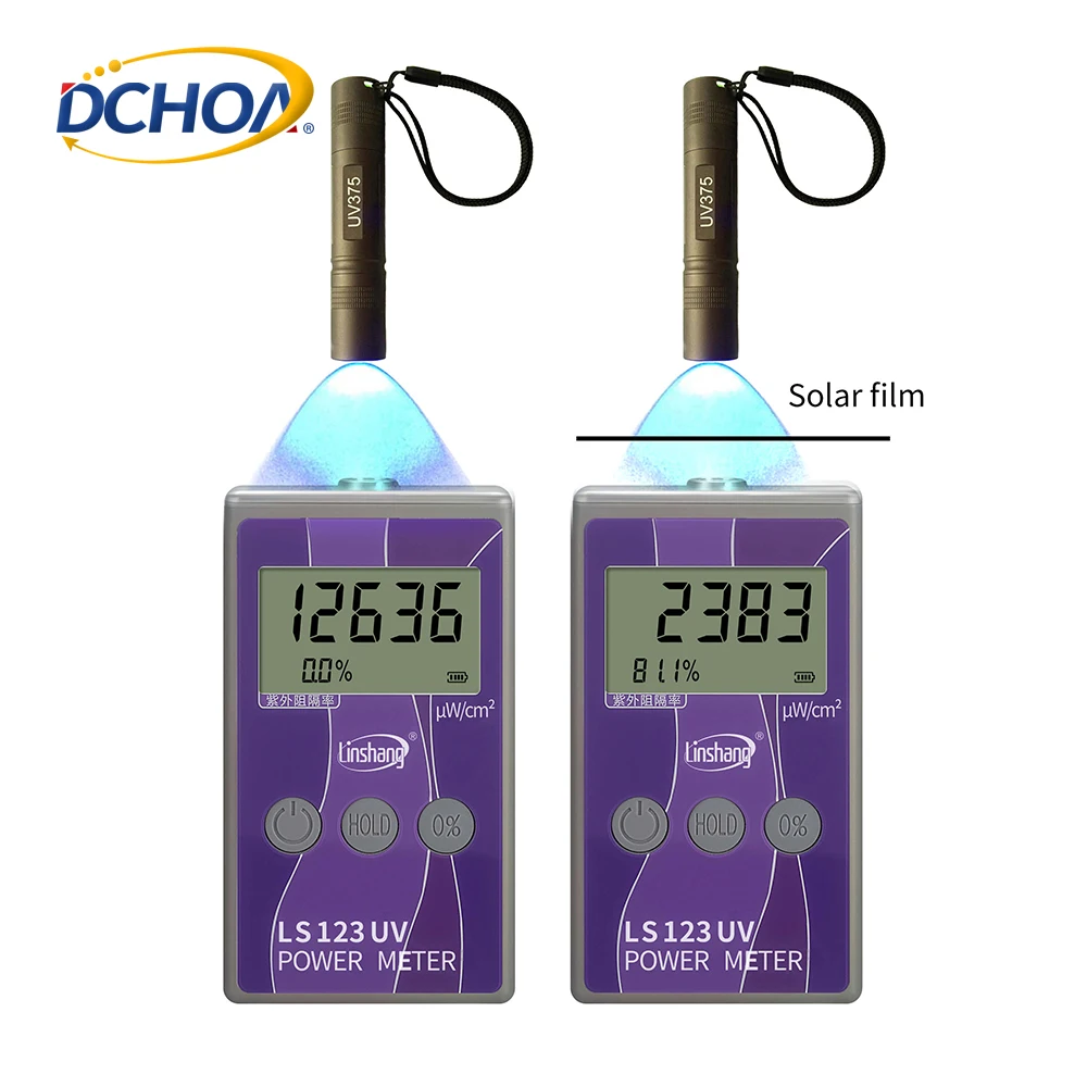 

Portable Linshang LS123 UV Meter Measures Ultraviolet Radiation Power Intensity Radiance Density Rejection Rate OEM Customizable