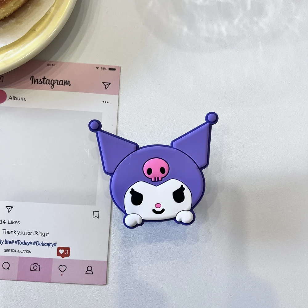 

Милый держатель для телефона Sanrio Kuromi My Melody, кольцо-подставка Griptok для iPhone и Samsung, крепление-держатель, подарок для девушки