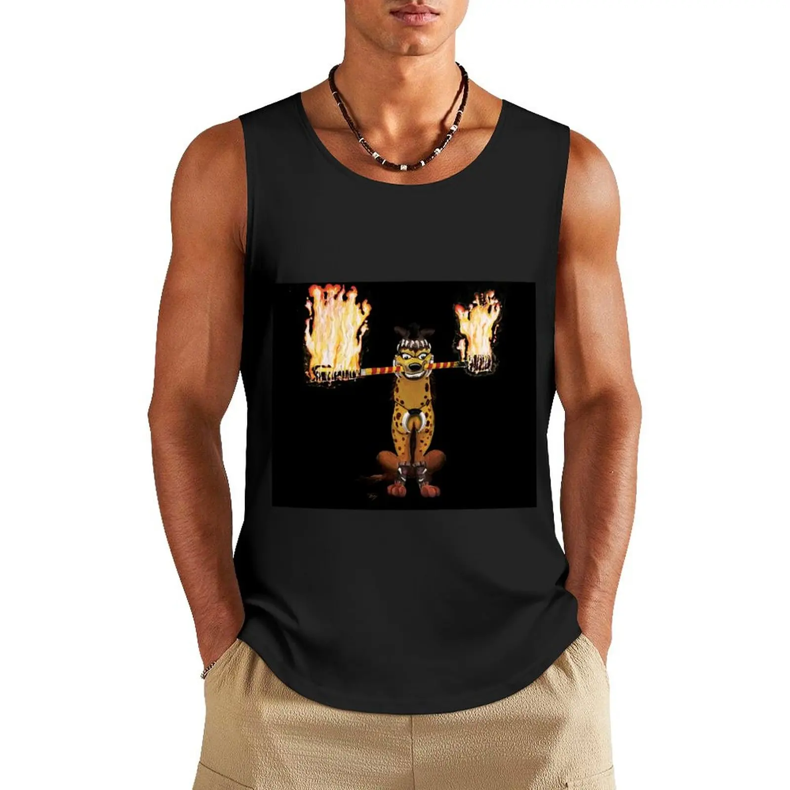 

Hyena Tank Top basketball clothing men clothes summer clothes man 2025