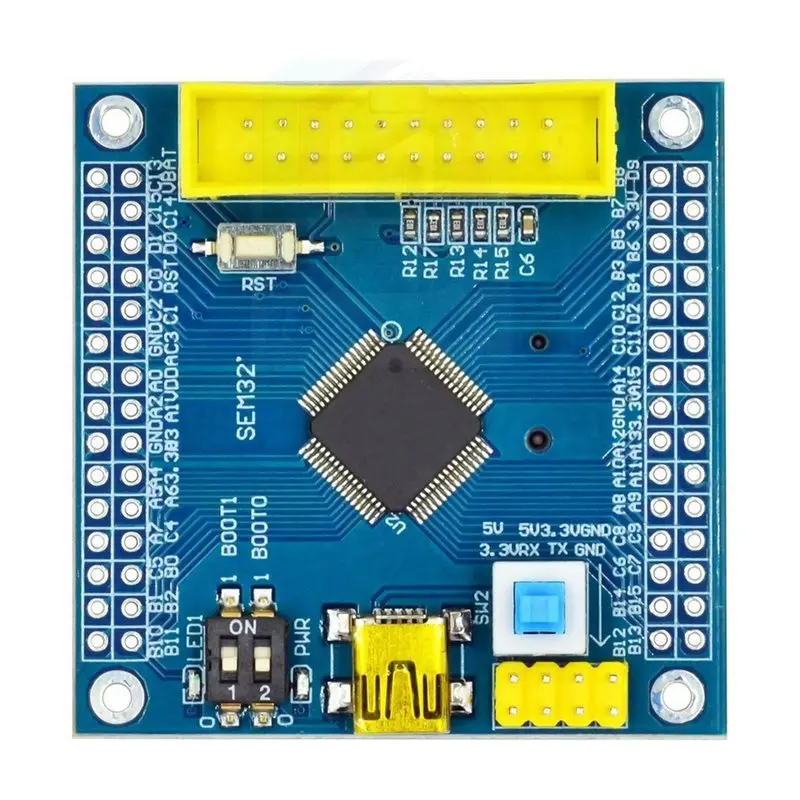 T23C For Arduino Compatible STM32F103C8T6 STM32F103RET6 ARM STM32 Minimum System Development Board- Upgrade Version