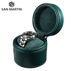 San Martin-Boîte de montre portable en cuir haut de gamme, petite boîte de rangement de voyage, présentoir cadeau, boîtes GT