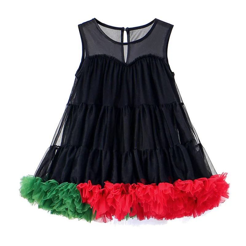 2026 Summer New Girls Dresses Heart-Print Trend Vestidos Children's Sleeveless Casual Clothing Kids Fashion Lightweight Gown