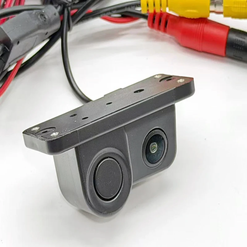 Car Camera Reversing Radar Two-in-One CVBS HD Rear-View Night-View Reversing Image Buzzing