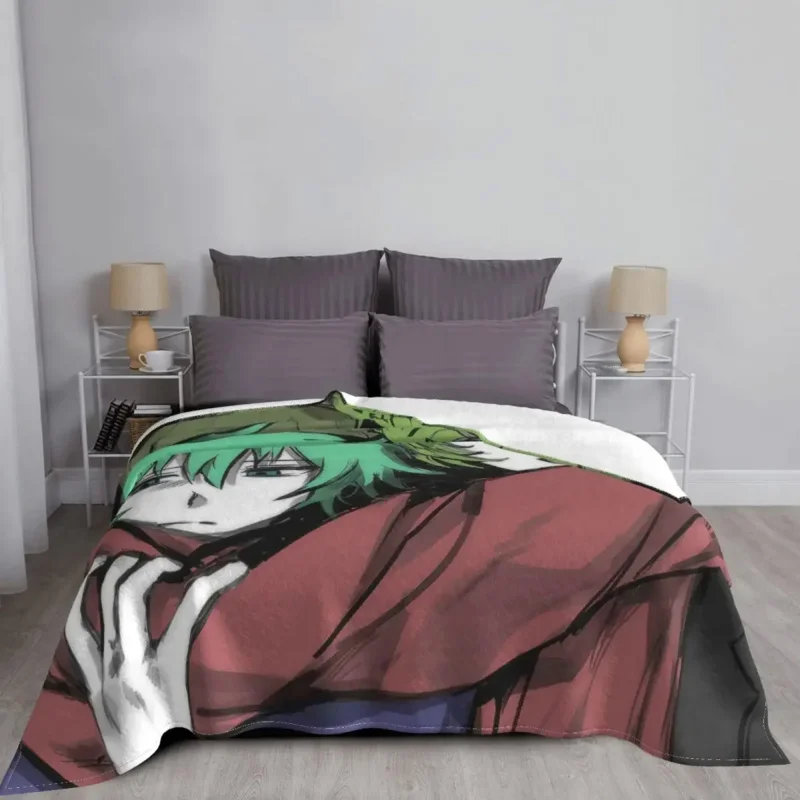 Shin tsukimi sou hiyori yaoi obal jejích kroutit na zemřít YTTD hra vlna hodit vlněná přikrývka postel pohovka měkké teplý bedspread