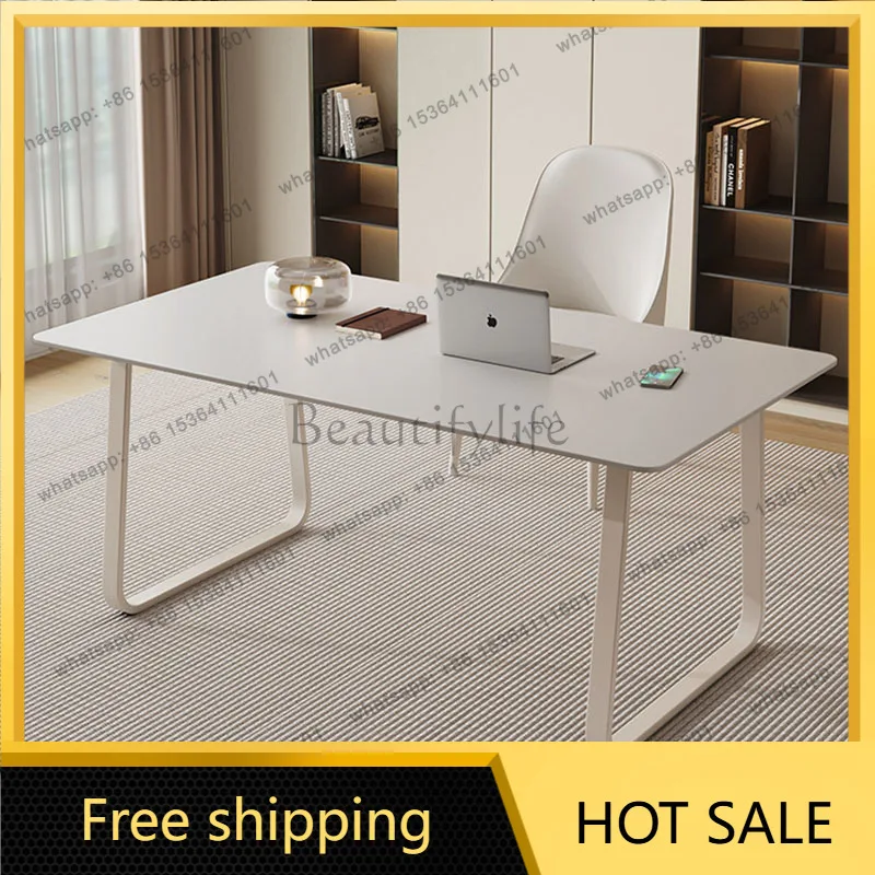 LDShelves Aesthetic Office Desk Luxury Standing Modern Computer Gaming Office Desk Conference Design Scrivania Furniture