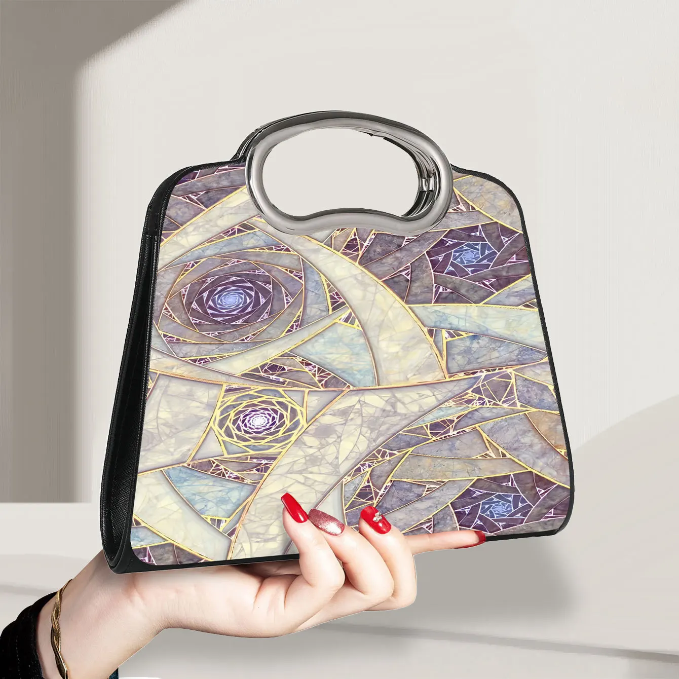 

Fashion flash diamond women's dinner bag, line decoration portable square bag, removable chain cosmetic storage bag