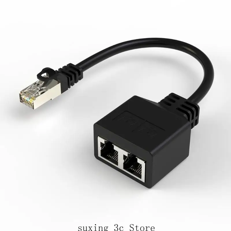 

E8be RJ45 Ethernet Splitter от 1 до 2, 1000 Мбит / с коммутаторов Ethernet 2 порт RJ45 LAN Fast Speed Adapter Adapter Splitter