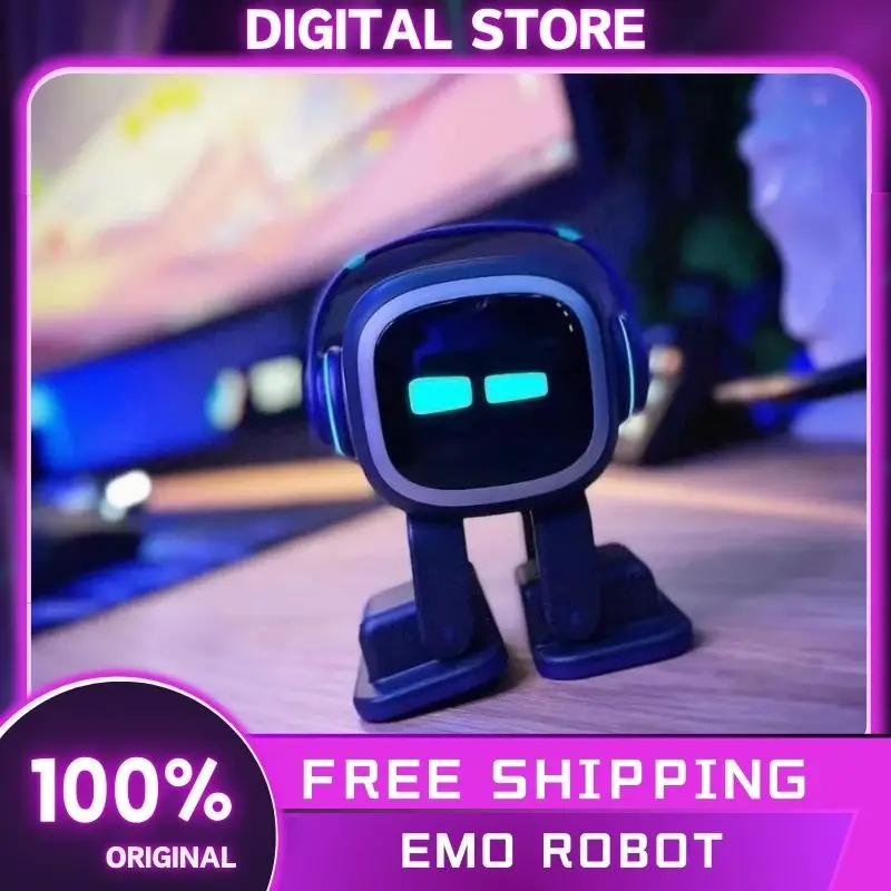 Emo Smart Robot Emopet Intelligent Voice Emotional Ai Interaction Accompany Children's Electronic Pets Desktop Decoration Toys 