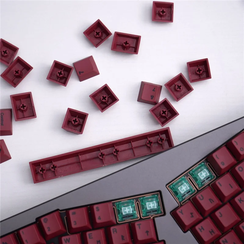 Teclas con temática de sacrificio de sangre, Material PBT, 143 teclas, perfil de cereza, Teclado mecánico Cherry MX Switch