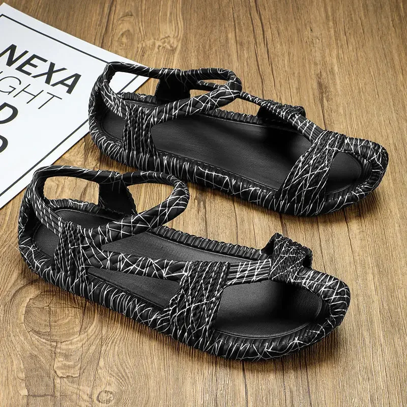 

Soft Man Sandals Driving Non-slip Weaving 2025 Styles Barefoot Wholesale Clearance Sale Expensives Luxury Designer Shoes for Men