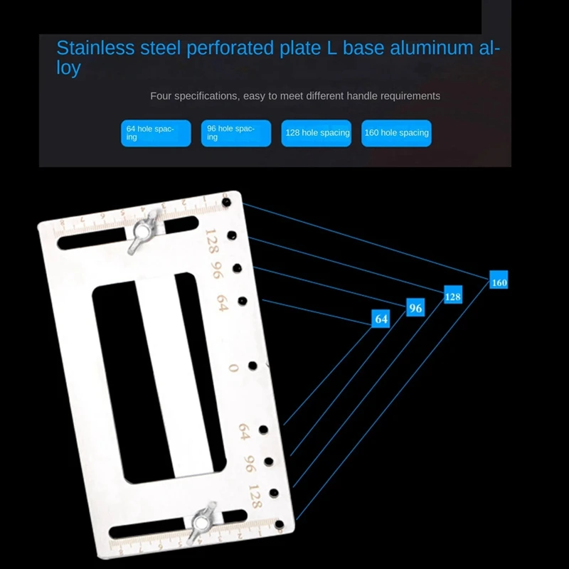 1 шт. локатор открытия ручки деревообработка серебро установка дверная ручка штамповка небольшой шкаф вспомогательные инструменты