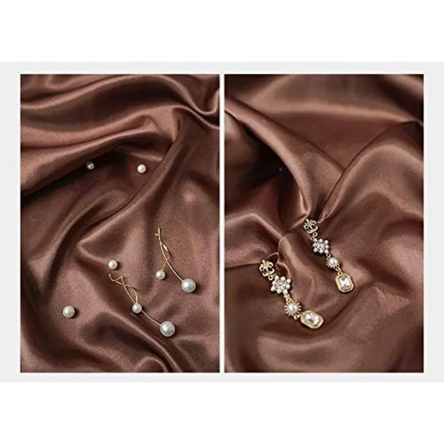 5x3.3ft soie Studio photographique Photo fond pour ongles bijoux cosmétiques nourriture Flatlay Photo arrière-plans marron